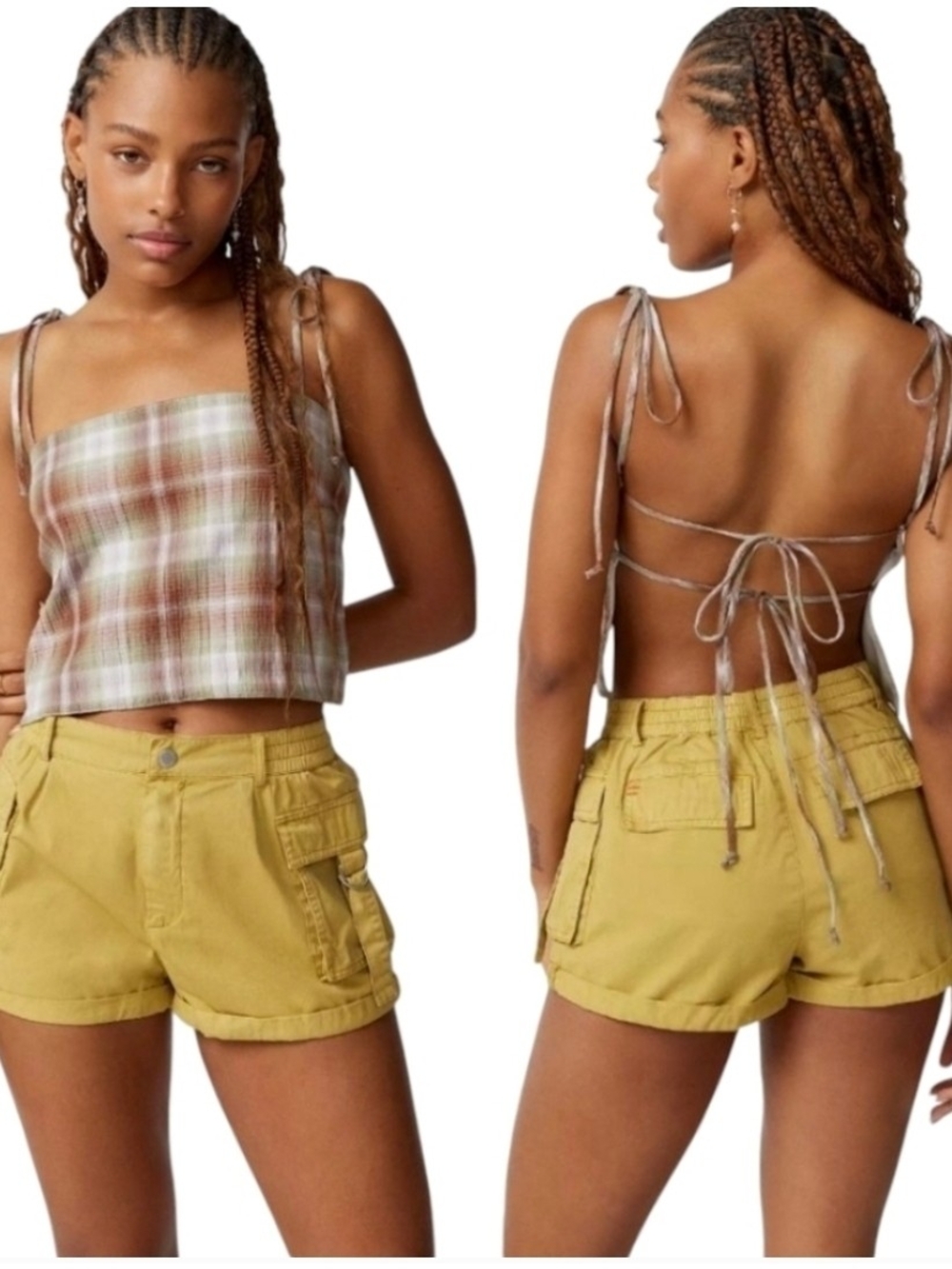 BDG Elle Cargo Shorts Sz L